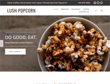 Tablet Screenshot of lushpopcorn.com